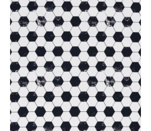 Baumwolle - Fußball schwarz weiß